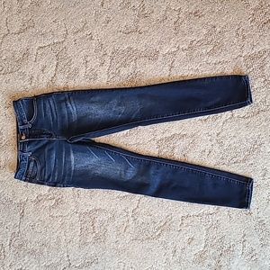 High-rise skinny jeans